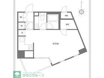 MG目黒駅前(ワンルーム/5階)の間取り写真