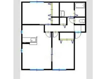 サンビレッジ瑞景(2LDK/2階)の間取り写真