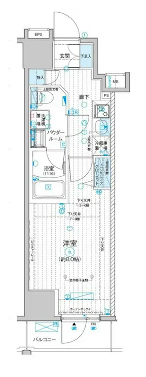 メインステージ入谷IV 3階階 間取り