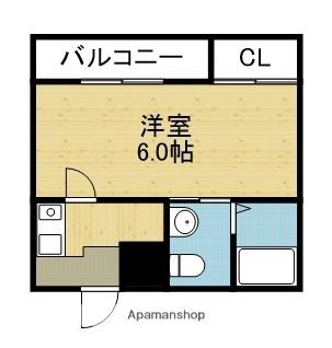 アドバンス俊徳(1K/1階)の間取り写真
