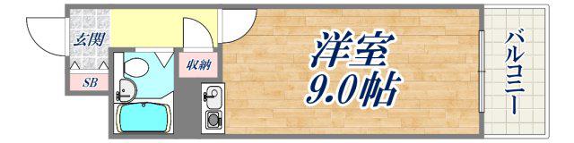 ダイアパレス西神戸(1K/4階)の間取り写真