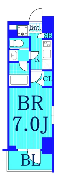ガーラ・リバースクエア横濱南 11階階 間取り