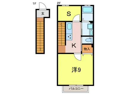 MY BLOOM(1SK/1階)の間取り写真