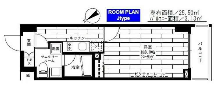 ステージグランデ茅場町 7階階 間取り