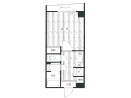 セーシュ東向島(1K/1階)の間取り写真