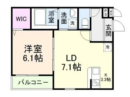 フジパレス大和田II番館(1LDK/1階)の間取り写真