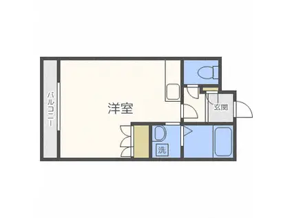 M・MMOTOMACHI(ワンルーム/4階)の間取り写真