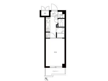 ルーブル文京音羽(1K/10階)の間取り写真