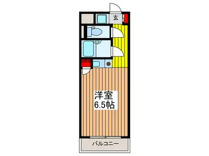 パークプラザ与野本町(ワンルーム/2階)の間取り写真