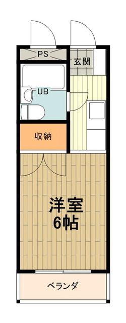 レジデンス1166(1K/3階)の間取り写真