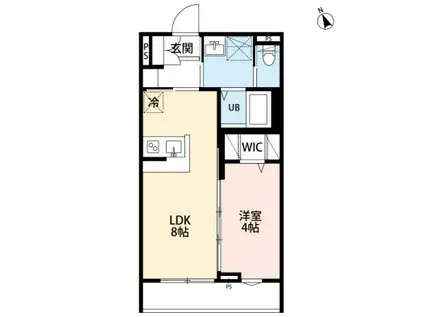 ROBOT HOME 蕨III(1LDK/3階)の間取り写真