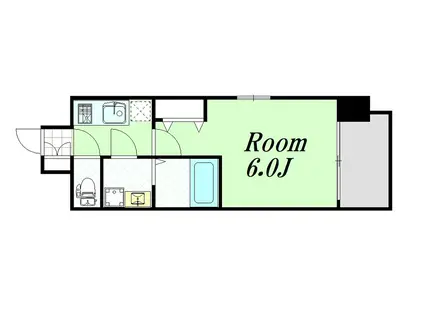 エスリード新大阪グランファースト(1K/2階)の間取り写真