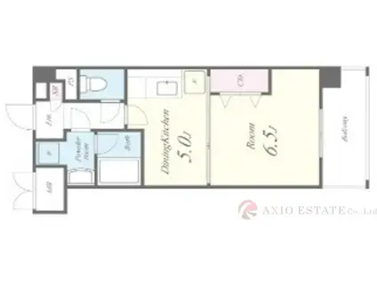 フル―ヴトレーズ(1DK/7階)の間取り写真