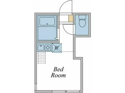 ユナイト小田リオグランデの杜(ワンルーム/2階)の間取り写真
