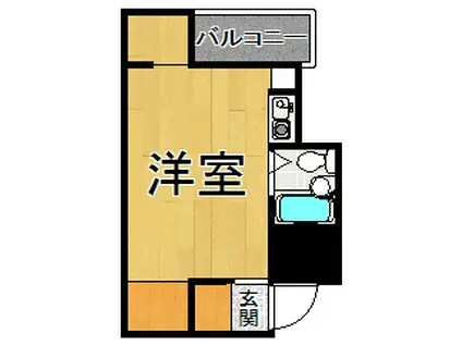 ブレシオンエスト・ウエスト(ワンルーム/3階)の間取り写真