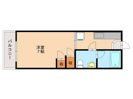 LIBERTA.TAKE9(1K/2階)の間取り写真