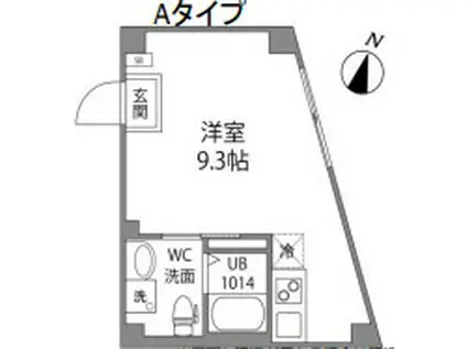 VARIE TAKENOTSUKA(ワンルーム/1階)の間取り写真