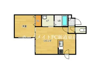 デイズ元町(1LDK/2階)の間取り写真