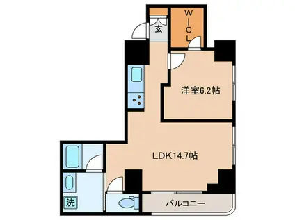 GRANDUO KOISHIKAWA(1LDK/4階)の間取り写真