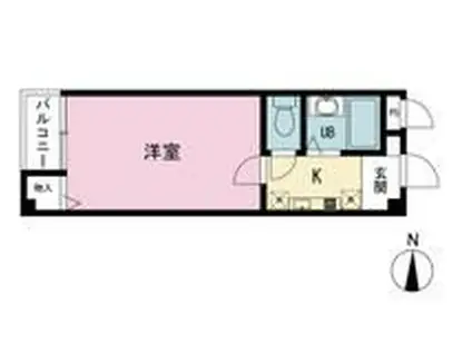 プラネックスII(1K/3階)の間取り写真