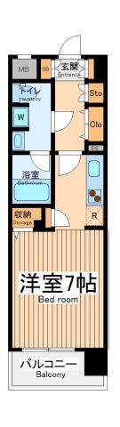 グラディート町田(ワンルーム/3階)の間取り写真