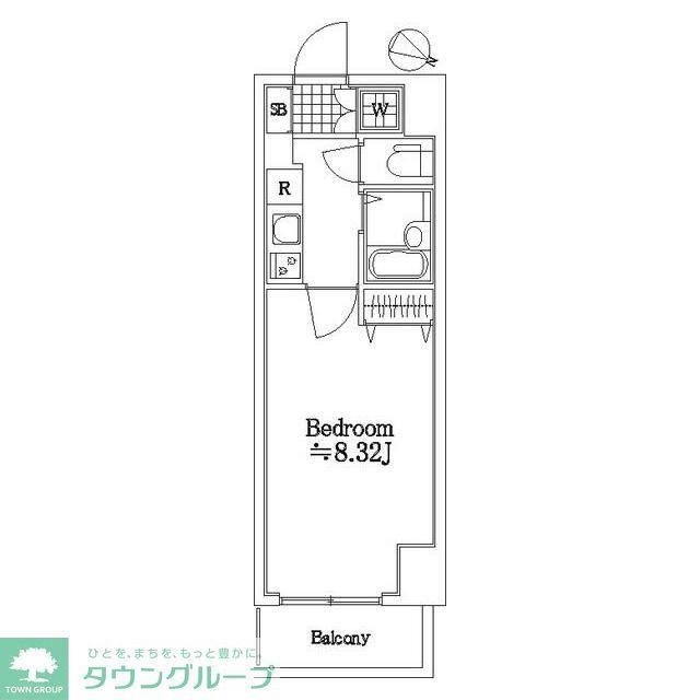 SIN-CITY本蓮沼BELL GRADE(1K/5階)の間取り写真
