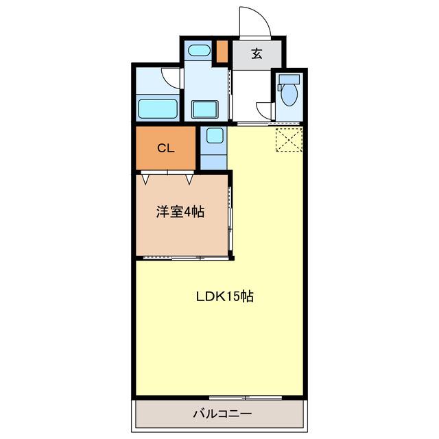 スクエア西丸之内(1LDK/9階)の間取り写真