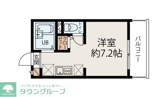 カーサ・フェリーチェ西新井(ワンルーム/3階)の間取り写真