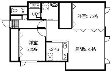 レジェンド3・4(2LDK/1階)の間取り写真