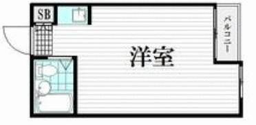 ハイシティ笹塚(ワンルーム/3階)の間取り写真