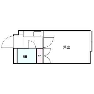 ニッシンハイツ笠寺(1K/3階)の間取り写真
