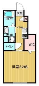 NEWS ROW(1K/1階)の間取り写真