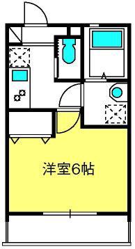 MELDIA岩槻V(1K/3階)の間取り写真