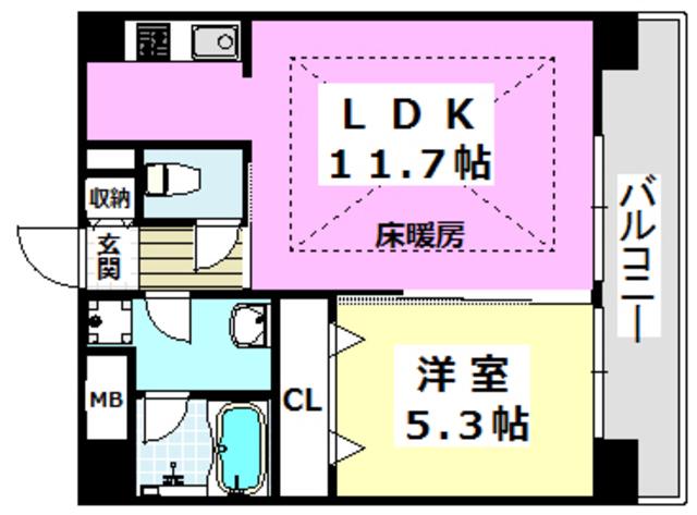 BONNE RECOLTE(1LDK/2階)の間取り写真