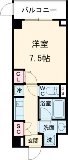 オアーゼ新宿市谷薬王寺アネックス(1K/3階)の間取り写真