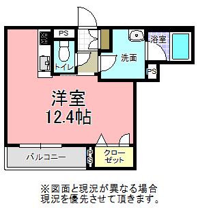 シャーメゾン カーネK(ワンルーム/3階)の間取り写真