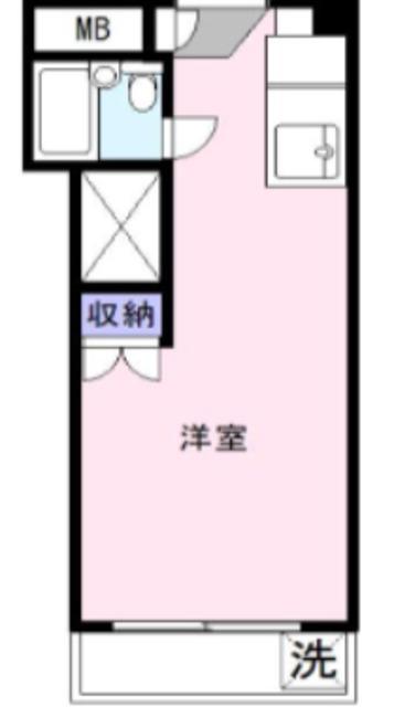 高南マンション(ワンルーム/3階)の間取り写真