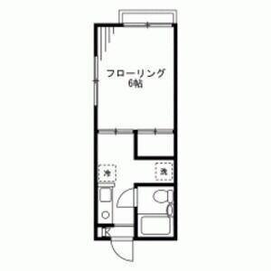 サンヒルズ池ノ上(1K/1階)の間取り写真