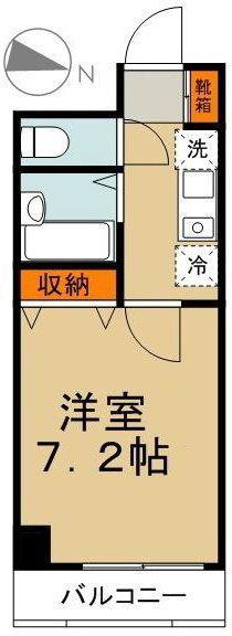 グレース日吉(1K/3階)の間取り写真
