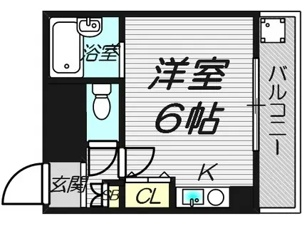あべの恵寿ビル(ワンルーム/4階)の間取り写真