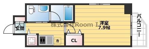 アーデン堺筋本町(1K/5階)の間取り写真