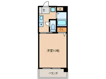 SIRIUS(1K/5階)の間取り写真