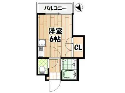 Y3ハウス(ワンルーム/2階)の間取り写真