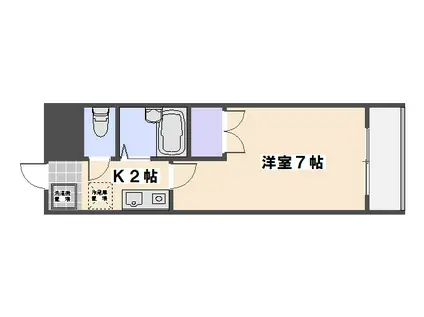 グレイス駅前(1K/2階)の間取り写真