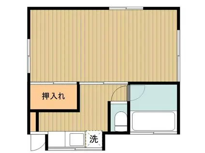 第5高尾荘(1K/2階)の間取り写真