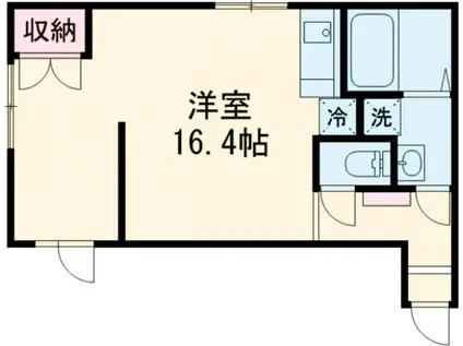 LAPIS上北沢II(ワンルーム/4階)の間取り写真
