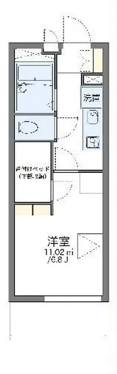 レオパレスALFACITY H 3階階 間取り