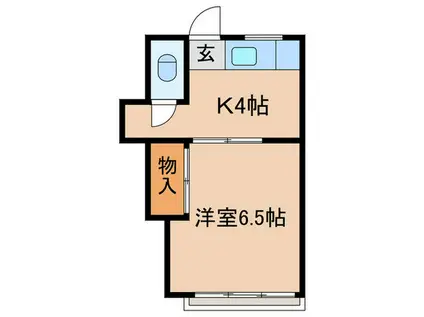 メゾンチェルシー(1K/2階)の間取り写真