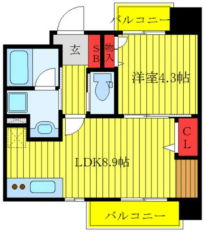 ブランシュール北町 4階階 間取り