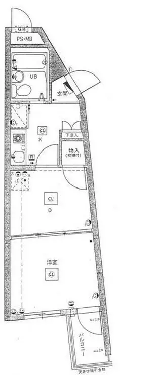 セザール東大和 2階階 間取り